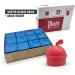 Doja Barcelona Billiard Chalk Set - 12 Blue Chalks & Holder for Amateurs & Professionals | Premium Billiard Accessories - Buy Online on GoSupps.com