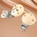 10pcs Natural Wood Baby Pacifier Holders - Cute Round Charm Clips for Boys and Girls - Buy Online on GoSupps.com