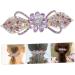 Housoutil Temperament Hair Clip Hair Clips for Thick Hair Barrettes for Women Hair Accessories for Women Barrettes for Thick Hair Mother Style Rhinestones Miss Purple Ponytail - Buy Online on GoSupps.com