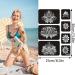 Aresvns Women & Kids Tattoo Stencils - 12 Sheets Glitter & Henna Body Art Templates (260pcs) - Buy Online on GoSupps.com