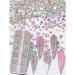 Pzhoais 3600 Pcs Rhinestone 6 Sizes Flatback Round Glass Crystal Rhinestones Glass for DIY Manicure Color - Buy Online on GoSupps.com