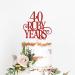 Red Glitter 40 Ruby Years Cake Topper for 40th Anniversary Wedding Party Decoration Supplies - Buy Online on GoSupps.com