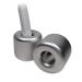 Mudai Aluminium Toothbrush Holder Stand Pack of 2 (Satin Silver) Matte Silver