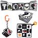 Contrast book baby from 0-3 months black and white toy baby montessori fabric contrast book baby from 0-6 black white fabric book baby pram chain sensoric contrast toys baby from 0 -12 gift