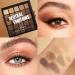 25 Color Nude Neutral Smokey Eyeshadow Palette | Matte & Shimmer Waterproof Makeup | Ideal for Hazel & Brown Eyes | Travel Size & Highly Pigmented - Buy Online on GoSupps.com