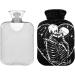 Naanle Skull KISS Hot Water Bottle - Transparent 2L Heating Bag for Pain Relief & Cold Therapy - Buy Online on GoSupps.com