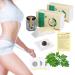 2 Boxes Mugwort Belly Patch,60Pcs Natural Wormwood Essence Pills and 60Pcs Belly Sticker, Moxa Hot Moxibustion Navel Wormwood Sticker