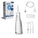 Waterpik White Cordless Select Water Flosser Removes Plaque & Improves Gum Health 360-Degree Tip Rotation Global Voltage Safe for Implants Crowns & Veneers USB Charger (WF-10 UK)