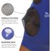 Harrison Howard Fly Mask - Stretchy Breathable UV Protection Full View Eye Opening & Ventilated Ear Protection - Large Deep Blue - Buy Online on GoSupps.com