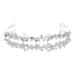Shmily PURE HANDMADE wedding pearl rhinestone tiara headband hair accessory bridal jewelry silver new DH2003