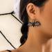 Feylie Halloween Acrylic Earrings - Pumpkin Skeleton Dangle Drops | Statement Jewelry for Women - Buy Online on GoSupps.com