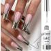 Gel Nail Polish Liner - Silver Chrome Nail Gel Polish - Metallic Painting Nail Gel Swirl Nail Art Gel - Classic Silver Gel Art Paint for Thin French Line - Nail Art Brush Soak off UV Lamp Manicure - Buy Online on GoSupps.com