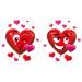 Iconikal 2-Piece Valentine's Toilet Seat Cling Decoration Set - Buy Online on GoSupps.com