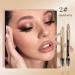 Wismee Champagne Shimmer Cream Eyeshadow Stick | Waterproof Eye Shadow Pen & Highlighter Makeup Crayon - Buy Online on GoSupps.com