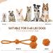 Nobleza 2x Dog Toy Rope - 100% Cotton - Promotes Dental Health & Mental Wellness for Dogs - 43cm - Buy Online on GoSupps.com