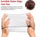 Pack of 20 Black Hair Nets for Women Invisible Hair Net Elastic Edge Mesh Reusable Hair Net Nylon Hair Nets for Hair Bun Making Ballet Dancer Chef Nurse - Buy Online on GoSupps.com