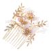 Didiseaon Sparkling Hair Comb Bridal Hair Accessories Wedding Hair Accessories Aesthetic Hair Accessories Hair Styling Accessories Wedding Hair Clip The Flowers Rhinestones Bride Hair Comb