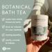 Waning Moon Botanical Bath Tea for Kapha Dosha Detox | Peppermint, Rosemary, Helichrysum | Organic Herbal Bath Soak for Natural Body Care | Loose Leaf Flowers | 2 Baths - Buy Online on GoSupps.com