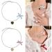 OralGos Camellia Heart Pendant Choker - Adjustable Pearls Clavicle Chain with Bow | Stylish Feminine Rose Necklace - Shop Internationally - Buy Online on GoSupps.com