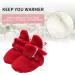 EDOTON Unisex Newborn Winter Boots - Warm Non-Slip Bootie Socks 12-18 Months (Red) - Buy Online on GoSupps.com