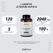 L-Carnitine Capsules (3000mg) - High Dose Vegan Supplements | 120 Capsules | Carnipure Quality by Lonza - No Additives - Buy Online on GoSupps.com