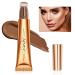Contour Stick,Contouring Pencil Makeup,Contour Beauty Wand with Cushion Applicator,Liquid Face Concealer Contouring,Lightweight Blendable Super Silky Cream Contour Stick(01# Contour)