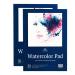 Art-N-Fly Watercolor Paper Pad 9x12" 2 Pack - Cold Press Water Color Sketchbook Pad 30 Sheets 140 lb for Art Painting, Drawing, Wet & Mixed Media - Water Coloring Paint Paper for Artist & Kids