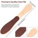 ONEBOOM Foot Files for Hard Skin Natural Foot Scraper with Wood Handle Hard Skin Remover Foot for Men and Women Double Sided Foot Scraper Hard Skin Remover to Eliminates Corns and Calluses - Buy Online on GoSupps.com