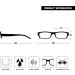 Reading Glasses Company Lightweight Comfortable Readers 4 Pack, Designer Style UVR4PK032 +1.00 Magnification - Black - Buy Online on GoSupps.com