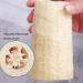 100% Natural Loofah Sponge - Exfoliating Bath Scrubber for Men & Women | White 10cm | Eco-Friendly Shower & Kitchen Cleaner - Buy Online on GoSupps.com