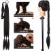 Braids Synthetic Hair Texture Hair Extensions Dark Brown Long Ponytail Braids Pre-stretched Braiding Hair Extensions for Crochet Twist Braiding Hair - Buy Online on GoSupps.com