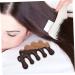 Hoement Wooden Hair Massage Comb - Wide Tooth Comb for Curly Hair & Scalp Care | 10x5.5cm Black - Buy Online on GoSupps.com