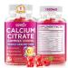 GGMMUU Calcium Citrate Gummies 1200mg High Absorption Calcium Supplements for Women & Men Sugar Free Calcium Gummies for B0ne Muscle & Immune Support Non-GMO Vegan Raspberry Flavor 60 Count