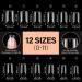 AILLSA Short Square Nail Tips - 504pcs Clear Soft Full Cover Gel Nails - Pre-shaped Acrylic Extensions for DIY Nail Salon - Buy Online on GoSupps.com