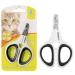 SEGMINISMART OneCut Pet Nail Clippers Updated Version for Cats and Kittens Black