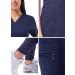 Adar Pro Flawless Plus Scrub Set for Women - Elevated V-Neck Top & Jogger Scrub Pants Small Navy - Buy Online on GoSupps.com