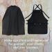 King Midas Barber Cape & Apron - All Black Polyester Cotton Hair Cutting Gear - International Shipping Available - Buy Online on GoSupps.com