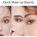 10 Eyeliner Stencil Kit | Cat Eyeliner Stencils Sticker Eyeliner Eyeshadow Stencils Beginner Kit Quick Makeup Model Tools For Hulzogul 10 Pcs 01 - Buy Online on GoSupps.com