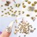 Nail Art Rotating Charm- 20Pcs Spinning Nail Charms 3D Nail Rotating Bearing Nail Rings for Nail Art Design DIY Crafting Jewelry Accessories - Buy Online on GoSupps.com