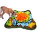 Alibuy Dogs Snuffle Mat Pet Feeding Mats Puppy Sniffing Pad,Cat Doggies Interactive Puzzle Toys for Multiple Breeds Encourages Natural Foraging Skills,Training and Stress Release Orange