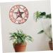 Cabilock Retro Wrought Iron Disc Wall Art Adornment Home Decoration God Bless Our Home Wall Decor Brown - Buy Online on GoSupps.com