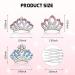 Geosar Mini Tiara Crown Comb - 24 Pcs Rhinestone Hair Clips for Girls' Birthday Party - Buy Online on GoSupps.com