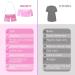 BRMDT Mastectomy Drain Holder & Shower Bag - Pink Apron Style Care Kit for Post-Surgery Recovery - Buy Online on GoSupps.com