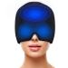 Migraine Ice Head Wrap  Gel Headache Relief Cap Cold Therapy Migraine Relief Cap Comfortable & Strechable for Puffy  Tension and Cold & Hot Therapy Wrap for Sprains  Muscle Pain Black