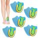 Heel spur inserts 5 pairs of heel cushion gel soft gel pillow heel heel spur GEL orthopedic heel pillow Achilless tendon to relieve plantar fasciitis heel spur (L)