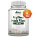 Psyllium Husk Fibre Supplement - 1400mg per Serving - 240 Vegan Capsules - 4 Month Supply - Natural Soluble Prebiotic Fiber from Plantago Ovata Seeds - Made in The UK - Nu U Nutrition