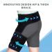 REAQER Hip Brace Groin Wrap - Compression Thigh Support for Sciatica Pain Relief | Unisex Left Leg - Black - Buy Online on GoSupps.com