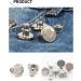 6 Pcs Adjustable Jean Button Pins for Pants - No Sew, No Tools Required | Instant Waist Tightener for Jeans | Reusable and Simple Installation (Style 1) - Buy Online on GoSupps.com