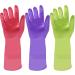 WOTPCRD 3 Pairs Kitchen Dishwashing Gloves Colorful Reusable Kitchen Gloves Anti-Slip Household Cleaning Gloves Rubber Cleaning Gloves Multipurpose Rubber Gloves for Washing Dishes and Cleaning Tasks - Buy Online on GoSupps.com