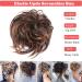 Instant Ponytail Hairpiece Scrunchie in Tousled Brown Blonde Straight Style - Elastic Updo Bun for Fashionable Look - Buy Online on GoSupps.com